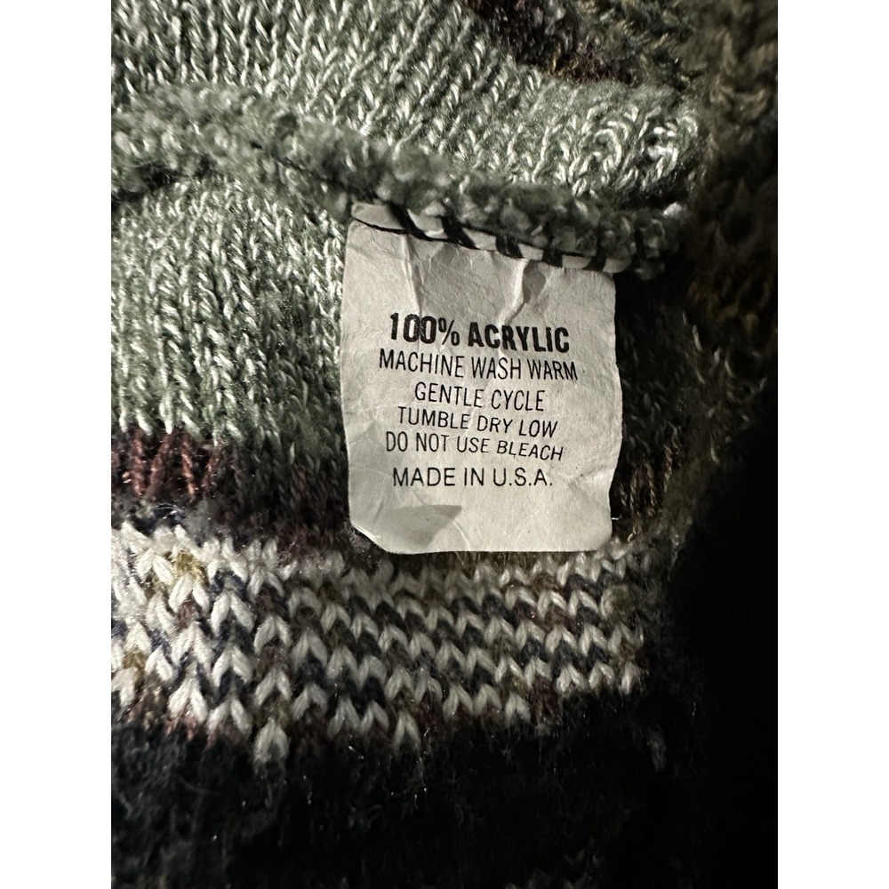 Bachrach Knit 3D Textured Sweater Cosby Biggie Style Earth Tones Mens Size Large - Picture 5 of 16